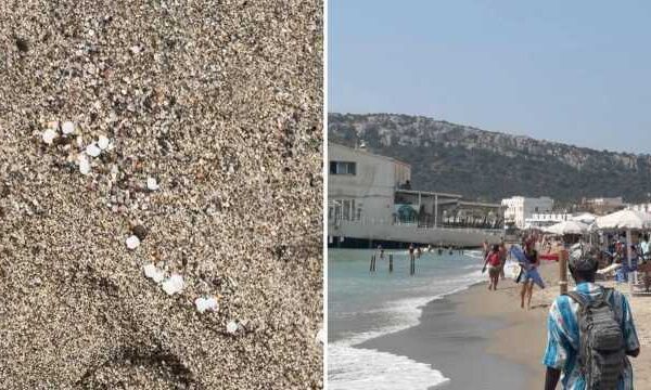 Poetto, dopo la mareggiata spuntano presunti granuli plastici: in corso gli accertamenti